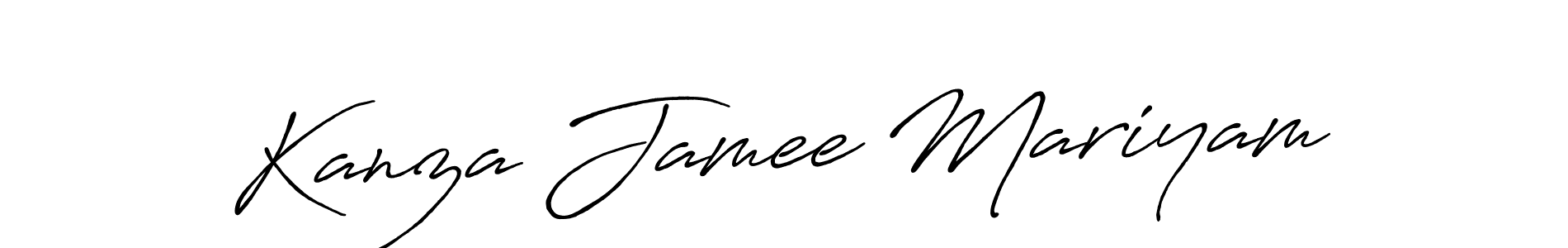 This is the best signature style for the Kanza Jamee Mariyam name. Also you like these signature font (Antro_Vectra_Bolder). Mix name signature. Kanza Jamee Mariyam signature style 7 images and pictures png