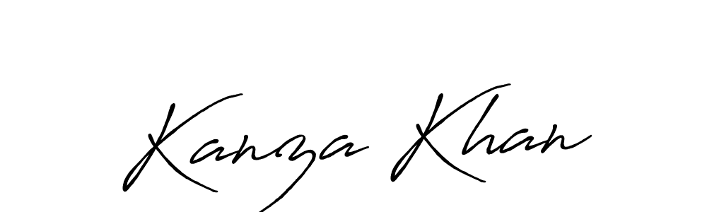 Kanza Khan stylish signature style. Best Handwritten Sign (Antro_Vectra_Bolder) for my name. Handwritten Signature Collection Ideas for my name Kanza Khan. Kanza Khan signature style 7 images and pictures png