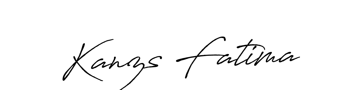 Make a beautiful signature design for name Kanzs Fatima. Use this online signature maker to create a handwritten signature for free. Kanzs Fatima signature style 7 images and pictures png