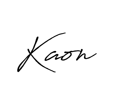 Create a beautiful signature design for name Kaon. With this signature (Antro_Vectra_Bolder) fonts, you can make a handwritten signature for free. Kaon signature style 7 images and pictures png