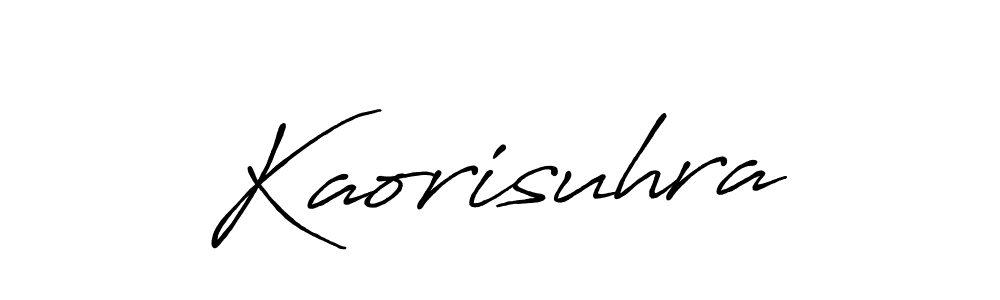 Similarly Antro_Vectra_Bolder is the best handwritten signature design. Signature creator online .You can use it as an online autograph creator for name Kaorisuhra. Kaorisuhra signature style 7 images and pictures png