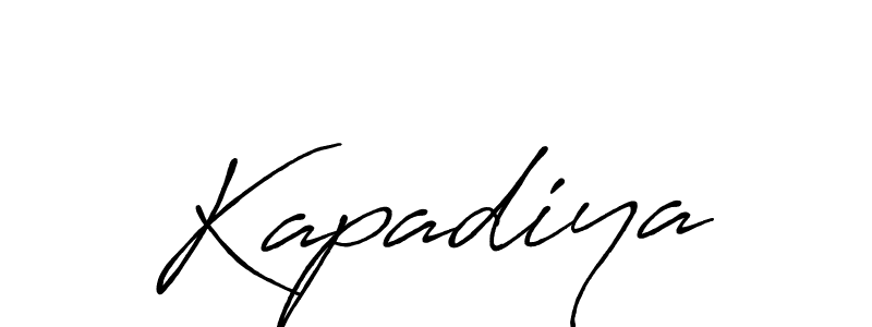 It looks lik you need a new signature style for name Kapadiya. Design unique handwritten (Antro_Vectra_Bolder) signature with our free signature maker in just a few clicks. Kapadiya signature style 7 images and pictures png
