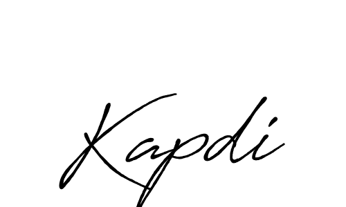 You should practise on your own different ways (Antro_Vectra_Bolder) to write your name (Kapdi) in signature. don't let someone else do it for you. Kapdi signature style 7 images and pictures png