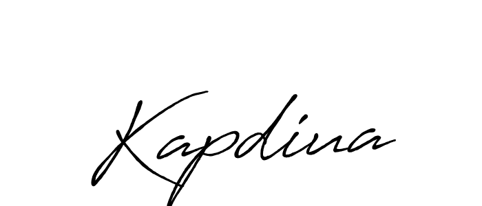 if you are searching for the best signature style for your name Kapdiua. so please give up your signature search. here we have designed multiple signature styles  using Antro_Vectra_Bolder. Kapdiua signature style 7 images and pictures png