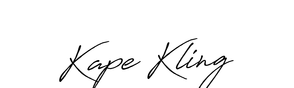 The best way (Antro_Vectra_Bolder) to make a short signature is to pick only two or three words in your name. The name Kape Kling include a total of six letters. For converting this name. Kape Kling signature style 7 images and pictures png