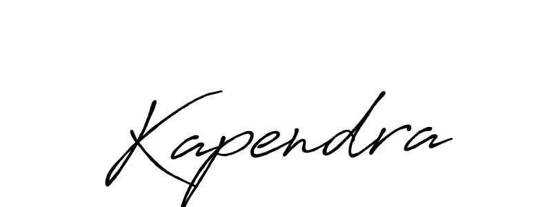 Also we have Kapendra name is the best signature style. Create professional handwritten signature collection using Antro_Vectra_Bolder autograph style. Kapendra signature style 7 images and pictures png
