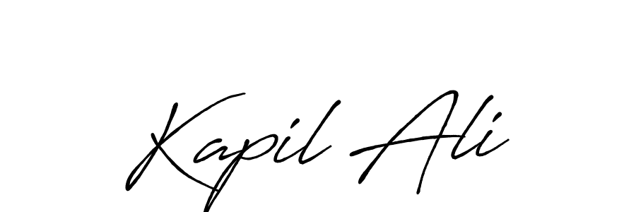 How to make Kapil Ali signature? Antro_Vectra_Bolder is a professional autograph style. Create handwritten signature for Kapil Ali name. Kapil Ali signature style 7 images and pictures png