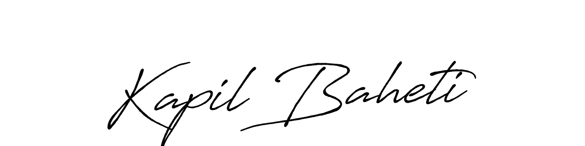 It looks lik you need a new signature style for name Kapil Baheti. Design unique handwritten (Antro_Vectra_Bolder) signature with our free signature maker in just a few clicks. Kapil Baheti signature style 7 images and pictures png