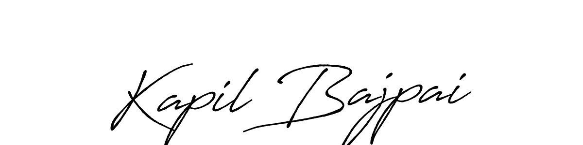 if you are searching for the best signature style for your name Kapil Bajpai. so please give up your signature search. here we have designed multiple signature styles  using Antro_Vectra_Bolder. Kapil Bajpai signature style 7 images and pictures png