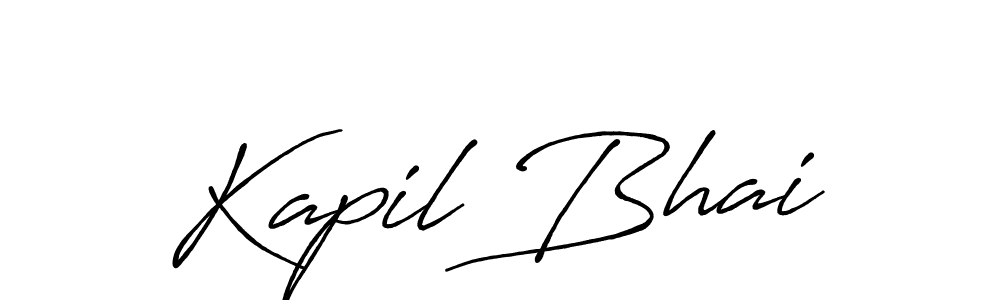 Create a beautiful signature design for name Kapil Bhai. With this signature (Antro_Vectra_Bolder) fonts, you can make a handwritten signature for free. Kapil Bhai signature style 7 images and pictures png