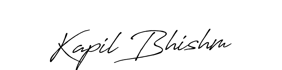 The best way (Antro_Vectra_Bolder) to make a short signature is to pick only two or three words in your name. The name Kapil Bhishm include a total of six letters. For converting this name. Kapil Bhishm signature style 7 images and pictures png