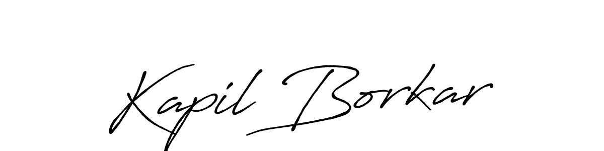 How to make Kapil Borkar name signature. Use Antro_Vectra_Bolder style for creating short signs online. This is the latest handwritten sign. Kapil Borkar signature style 7 images and pictures png