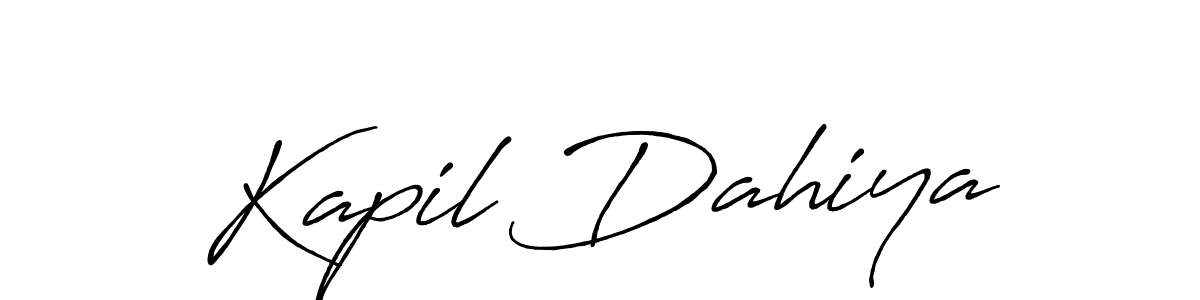 Use a signature maker to create a handwritten signature online. With this signature software, you can design (Antro_Vectra_Bolder) your own signature for name Kapil Dahiya. Kapil Dahiya signature style 7 images and pictures png