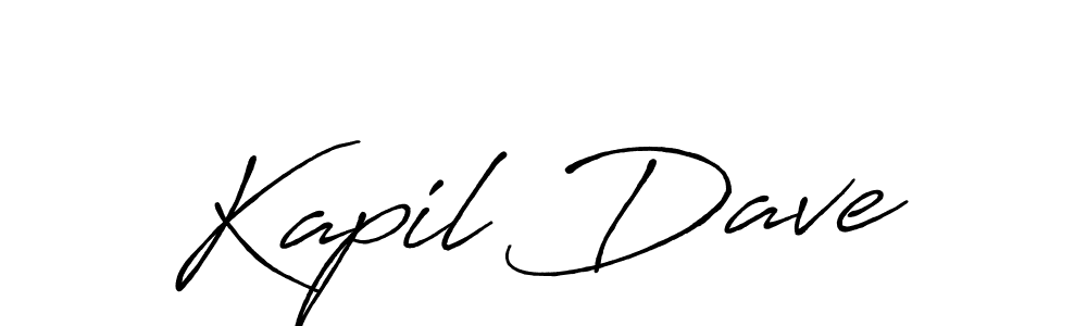 How to make Kapil Dave signature? Antro_Vectra_Bolder is a professional autograph style. Create handwritten signature for Kapil Dave name. Kapil Dave signature style 7 images and pictures png