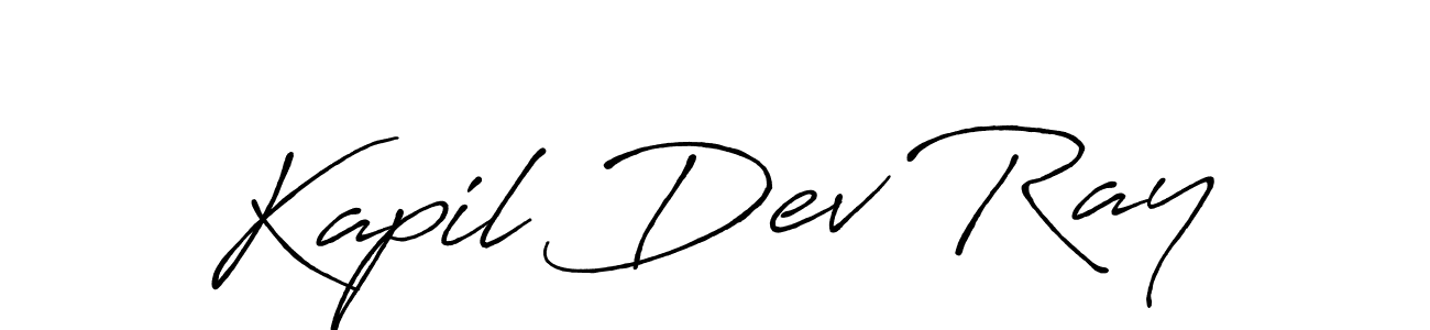 Antro_Vectra_Bolder is a professional signature style that is perfect for those who want to add a touch of class to their signature. It is also a great choice for those who want to make their signature more unique. Get Kapil Dev Ray name to fancy signature for free. Kapil Dev Ray signature style 7 images and pictures png