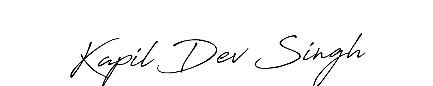 Design your own signature with our free online signature maker. With this signature software, you can create a handwritten (Antro_Vectra_Bolder) signature for name Kapil Dev Singh. Kapil Dev Singh signature style 7 images and pictures png