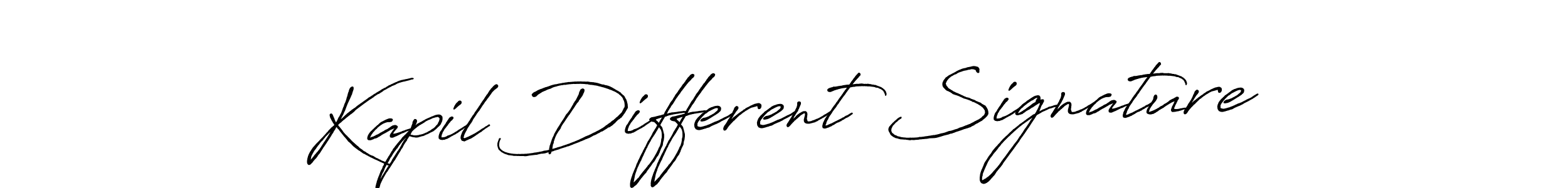 Make a beautiful signature design for name Kapil Different Signature. With this signature (Antro_Vectra_Bolder) style, you can create a handwritten signature for free. Kapil Different Signature signature style 7 images and pictures png