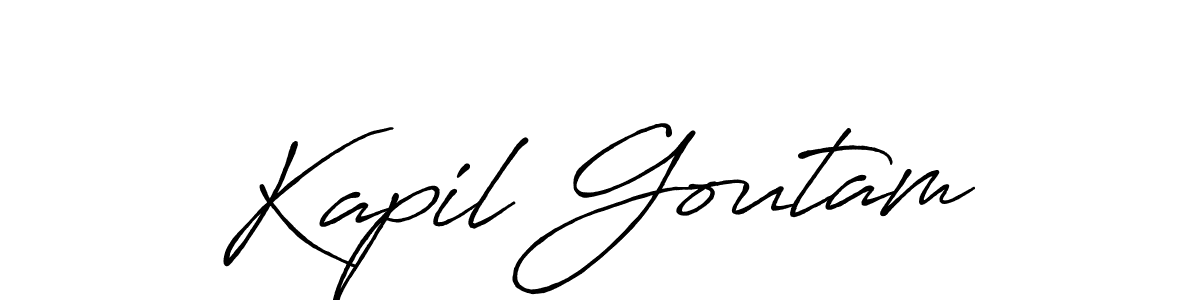 You should practise on your own different ways (Antro_Vectra_Bolder) to write your name (Kapil Goutam) in signature. don't let someone else do it for you. Kapil Goutam signature style 7 images and pictures png