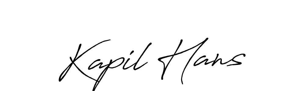 It looks lik you need a new signature style for name Kapil Hans. Design unique handwritten (Antro_Vectra_Bolder) signature with our free signature maker in just a few clicks. Kapil Hans signature style 7 images and pictures png