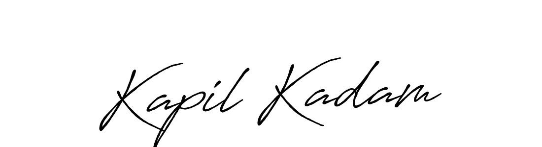 Also we have Kapil Kadam name is the best signature style. Create professional handwritten signature collection using Antro_Vectra_Bolder autograph style. Kapil Kadam signature style 7 images and pictures png