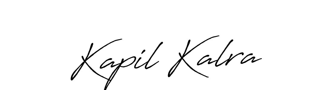 Design your own signature with our free online signature maker. With this signature software, you can create a handwritten (Antro_Vectra_Bolder) signature for name Kapil Kalra. Kapil Kalra signature style 7 images and pictures png