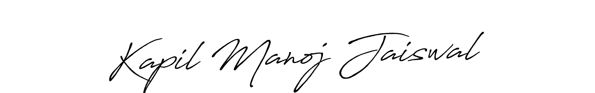 Make a short Kapil Manoj Jaiswal signature style. Manage your documents anywhere anytime using Antro_Vectra_Bolder. Create and add eSignatures, submit forms, share and send files easily. Kapil Manoj Jaiswal signature style 7 images and pictures png