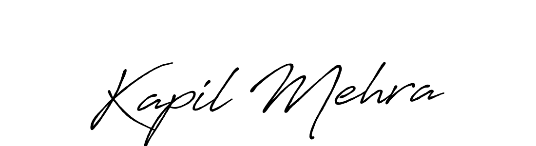 Design your own signature with our free online signature maker. With this signature software, you can create a handwritten (Antro_Vectra_Bolder) signature for name Kapil Mehra. Kapil Mehra signature style 7 images and pictures png