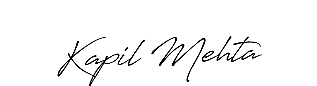How to make Kapil Mehta signature? Antro_Vectra_Bolder is a professional autograph style. Create handwritten signature for Kapil Mehta name. Kapil Mehta signature style 7 images and pictures png