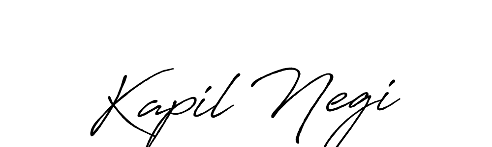 Similarly Antro_Vectra_Bolder is the best handwritten signature design. Signature creator online .You can use it as an online autograph creator for name Kapil Negi. Kapil Negi signature style 7 images and pictures png