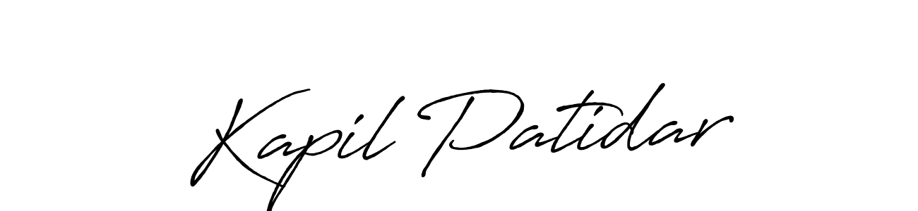 if you are searching for the best signature style for your name Kapil Patidar. so please give up your signature search. here we have designed multiple signature styles  using Antro_Vectra_Bolder. Kapil Patidar signature style 7 images and pictures png