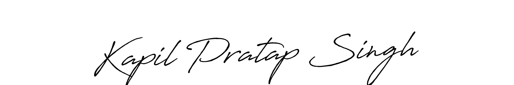 Make a beautiful signature design for name Kapil Pratap Singh. With this signature (Antro_Vectra_Bolder) style, you can create a handwritten signature for free. Kapil Pratap Singh signature style 7 images and pictures png