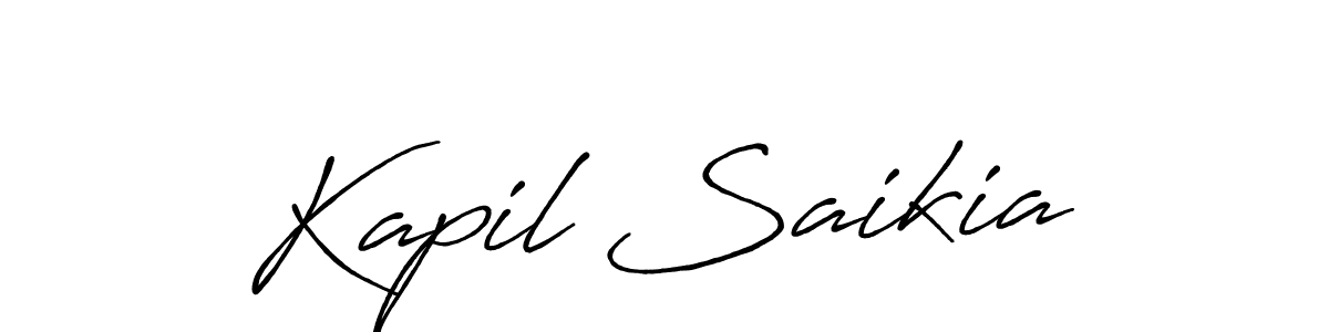 Make a short Kapil Saikia signature style. Manage your documents anywhere anytime using Antro_Vectra_Bolder. Create and add eSignatures, submit forms, share and send files easily. Kapil Saikia signature style 7 images and pictures png