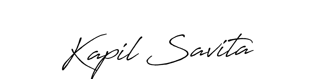 How to Draw Kapil Savita signature style? Antro_Vectra_Bolder is a latest design signature styles for name Kapil Savita. Kapil Savita signature style 7 images and pictures png