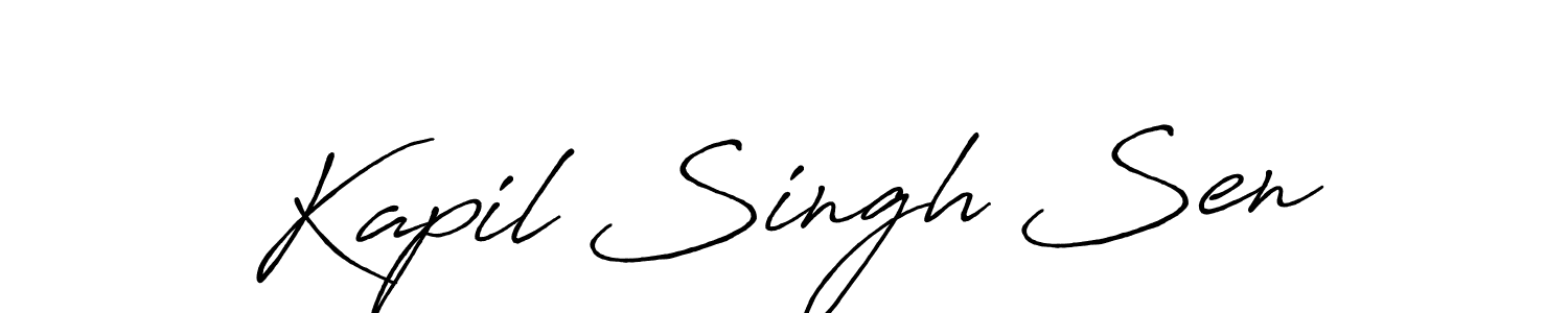 Make a beautiful signature design for name Kapil Singh Sen. Use this online signature maker to create a handwritten signature for free. Kapil Singh Sen signature style 7 images and pictures png