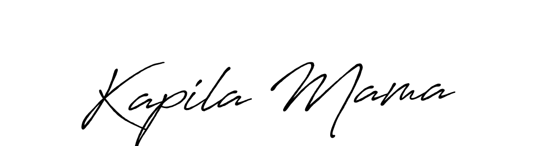 Design your own signature with our free online signature maker. With this signature software, you can create a handwritten (Antro_Vectra_Bolder) signature for name Kapila Mama. Kapila Mama signature style 7 images and pictures png