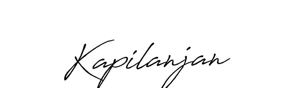 How to make Kapilanjan name signature. Use Antro_Vectra_Bolder style for creating short signs online. This is the latest handwritten sign. Kapilanjan signature style 7 images and pictures png