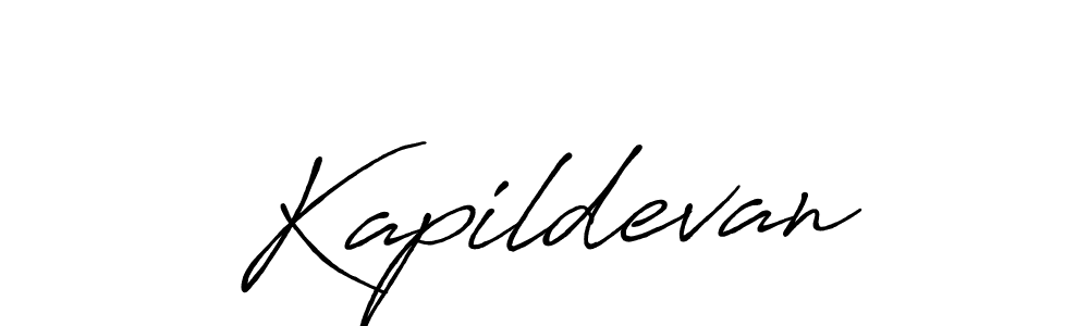 Make a beautiful signature design for name Kapildevan. With this signature (Antro_Vectra_Bolder) style, you can create a handwritten signature for free. Kapildevan signature style 7 images and pictures png