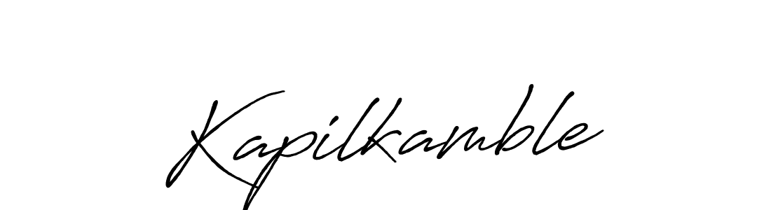 How to make Kapilkamble signature? Antro_Vectra_Bolder is a professional autograph style. Create handwritten signature for Kapilkamble name. Kapilkamble signature style 7 images and pictures png