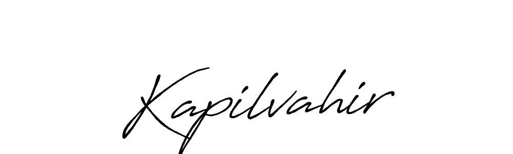 Also we have Kapilvahir name is the best signature style. Create professional handwritten signature collection using Antro_Vectra_Bolder autograph style. Kapilvahir signature style 7 images and pictures png