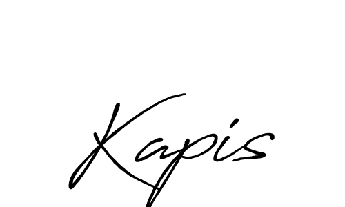 Design your own signature with our free online signature maker. With this signature software, you can create a handwritten (Antro_Vectra_Bolder) signature for name Kapis. Kapis signature style 7 images and pictures png