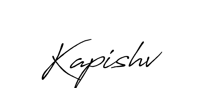 How to make Kapishv name signature. Use Antro_Vectra_Bolder style for creating short signs online. This is the latest handwritten sign. Kapishv signature style 7 images and pictures png