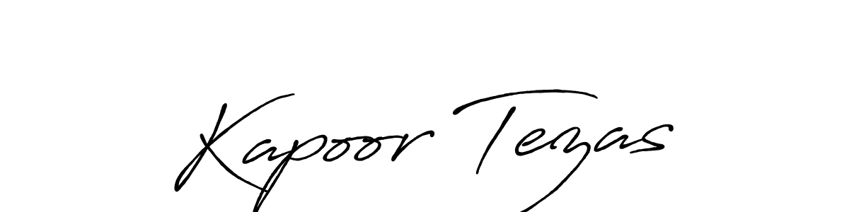 Design your own signature with our free online signature maker. With this signature software, you can create a handwritten (Antro_Vectra_Bolder) signature for name Kapoor Tezas. Kapoor Tezas signature style 7 images and pictures png