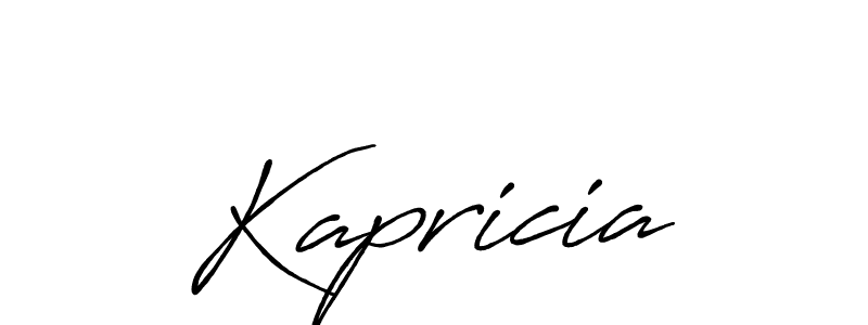 Antro_Vectra_Bolder is a professional signature style that is perfect for those who want to add a touch of class to their signature. It is also a great choice for those who want to make their signature more unique. Get Kapricia name to fancy signature for free. Kapricia signature style 7 images and pictures png