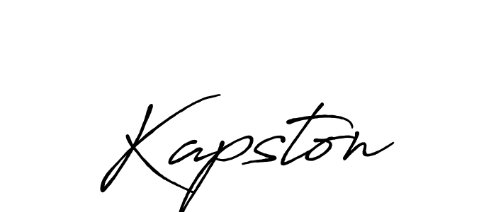 You should practise on your own different ways (Antro_Vectra_Bolder) to write your name (Kapston) in signature. don't let someone else do it for you. Kapston signature style 7 images and pictures png