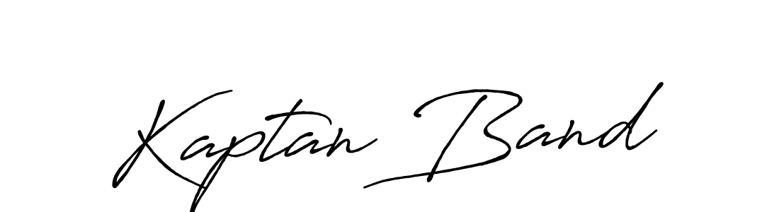 Design your own signature with our free online signature maker. With this signature software, you can create a handwritten (Antro_Vectra_Bolder) signature for name Kaptan Band. Kaptan Band signature style 7 images and pictures png