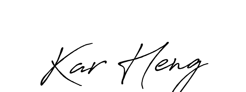 Create a beautiful signature design for name Kar Heng. With this signature (Antro_Vectra_Bolder) fonts, you can make a handwritten signature for free. Kar Heng signature style 7 images and pictures png