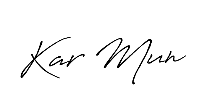 You should practise on your own different ways (Antro_Vectra_Bolder) to write your name (Kar Mun) in signature. don't let someone else do it for you. Kar Mun signature style 7 images and pictures png