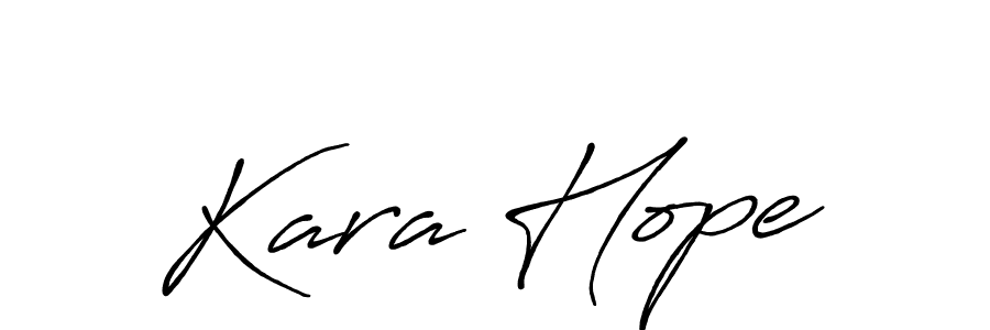 Kara Hope stylish signature style. Best Handwritten Sign (Antro_Vectra_Bolder) for my name. Handwritten Signature Collection Ideas for my name Kara Hope. Kara Hope signature style 7 images and pictures png