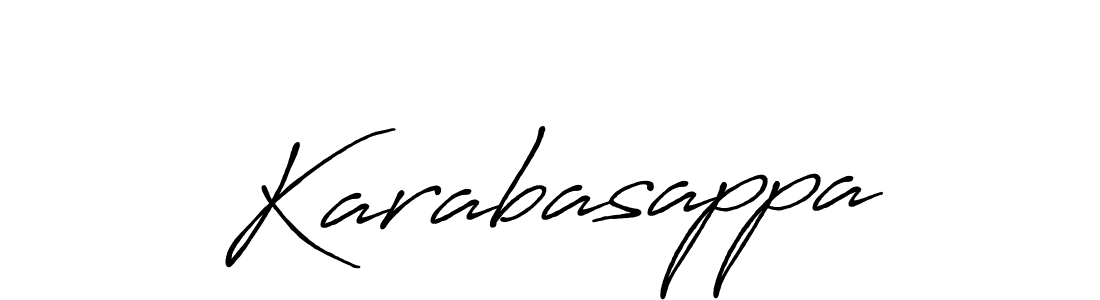 Make a beautiful signature design for name Karabasappa. With this signature (Antro_Vectra_Bolder) style, you can create a handwritten signature for free. Karabasappa signature style 7 images and pictures png