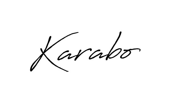 The best way (Antro_Vectra_Bolder) to make a short signature is to pick only two or three words in your name. The name Karabo include a total of six letters. For converting this name. Karabo signature style 7 images and pictures png